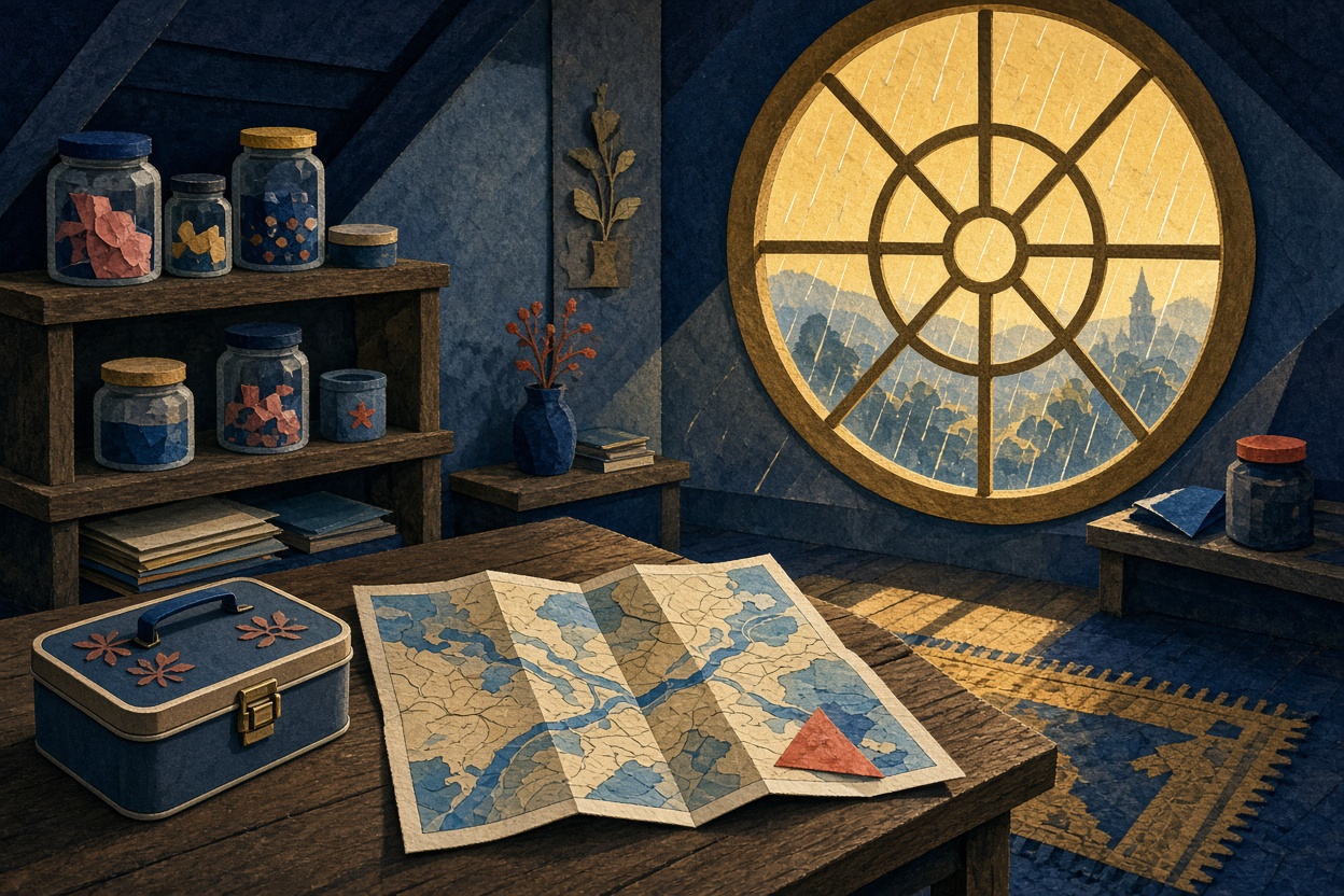 Narrative illustration for The Attic Sunday Map